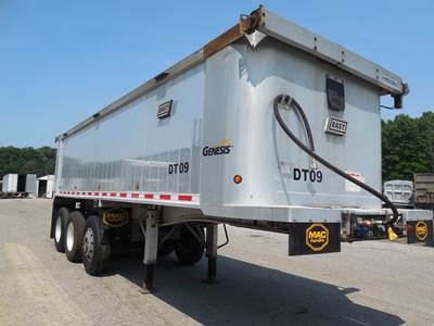 East 28 ft End Dump Trailer - Tri Axle, Aluminum, Air Ride