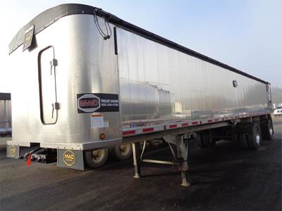 MAC Trailer 40 ft Frameless End Dump Trailer - Tandem Axle, Aluminum, Air Ride