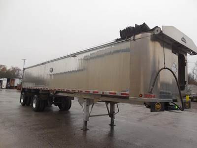 MAC 39 ft Frameless End Dump Trailer - Tandem Axle, Aluminum, Air Ride