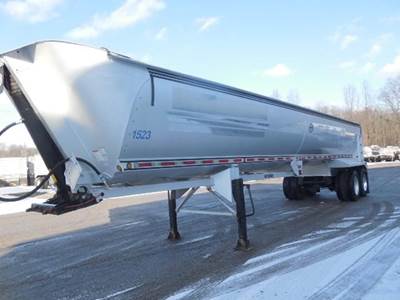 MAC 40 ft Half Round End Dump Trailer - Tandem Axle, Aluminum, Air Ride