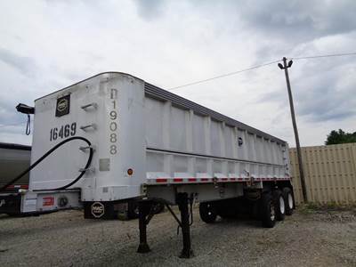 MAC Trailer 32 ft Frame End Dump Trailer - Tri Axle, Aluminum, Air Ride