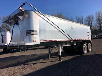 MAC Trailer 28 ft Frame End Dump Trailer - Tandem Axle, Aluminum, Air Ride