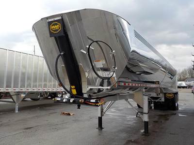 MAC 40 ft Half Round End Dump Trailer - Tandem Axle, Aluminum, Air Ride