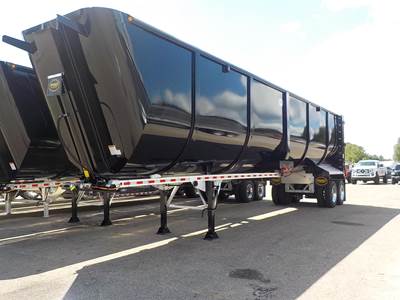 MAC 45 ft Half Round End Dump Trailer - Tandem Axle, Steel, Air Ride