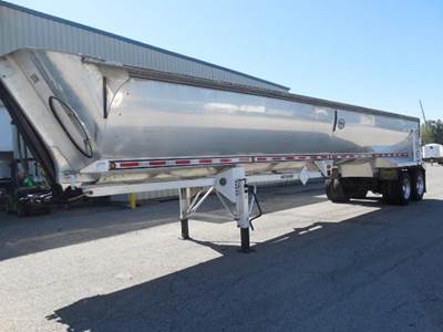 MAC 40 ft Half Round End Dump Trailer - Tandem Axle, Aluminum, Air Ride