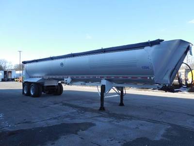 MAC 40 ft Half Round End Dump Trailer - Tandem Axle, Aluminum, Air Ride