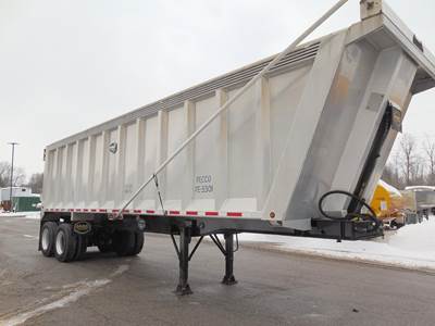 MAC 33 ft End Dump Trailer - Tandem Axle, Aluminum, Spring