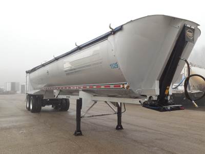 MAC 40 ft Half Round End Dump Trailer - Tandem Axle, Aluminum, Air Ride