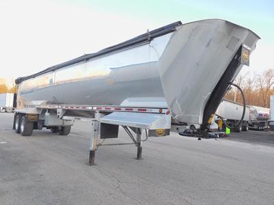 MAC 40 ft Half Round End Dump Trailer - Tandem Axle, Aluminum, Air Ride