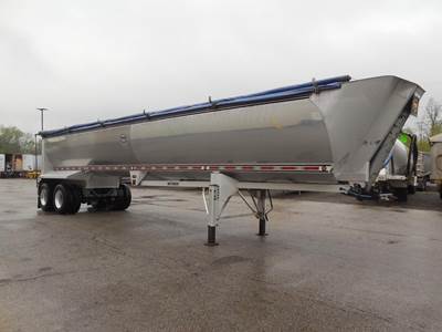 MAC 40 ft Half Round End Dump Trailer - Tandem Axle, Aluminum, Air Ride
