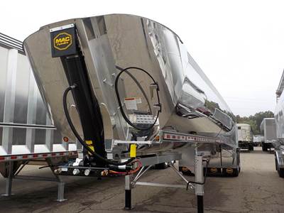 MAC 40 ft Half Round End Dump Trailer - Tandem Axle, Aluminum, Air Ride