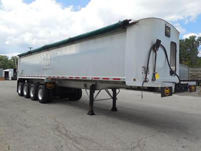 MAC 37 ft End Dump Trailer - Quad Axle, Aluminum, Air Ride