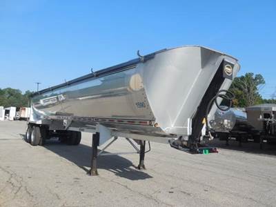 MAC MVP 40 ft Half Round End Dump Trailer - Tandem Axle, Aluminum, Air Ride