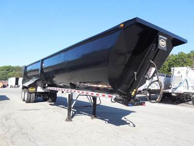 MAC MVP 40 ft Half Round End Dump Trailer - Tandem Axle, Steel, Air Ride
