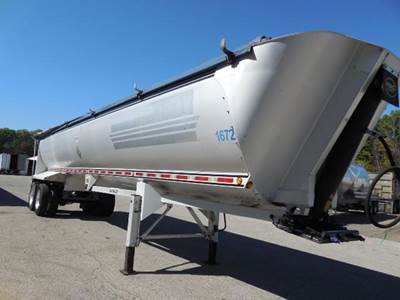 MAC MVP 40 ft Half Round End Dump Trailer - Tandem Axle, Aluminum, Air Ride