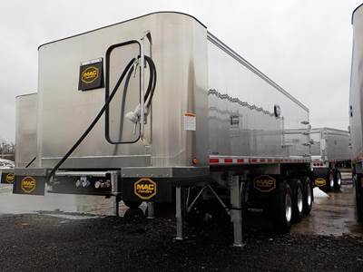 MAC Trailer 26 ft Frame End Dump Trailer - Tri Axle, Aluminum, Air Ride