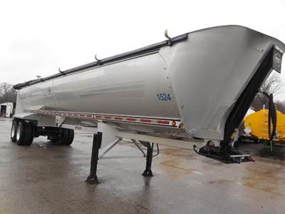 MAC 40 ft Half Round End Dump Trailer - Tandem Axle, Aluminum, Air Ride