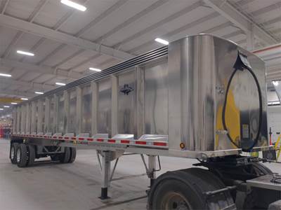 Trailstar 39 ft Frameless End Dump Trailer - Aluminum, Air Ride