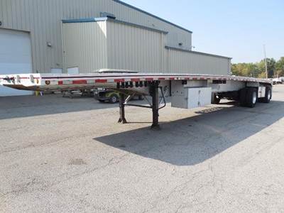MAC 48x102 Aluminum Flatbed Trailer - Air Ride, Spread Axle