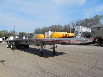 MAC 48x102 Aluminum Flatbed Trailer - Air Ride, Spread Axle