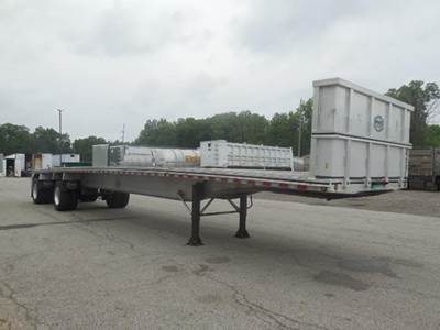 MAC 48x102 Aluminum Flatbed Trailer - Air Ride, Spread Axle