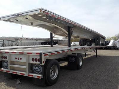 MAC Road Warrior 48x102 Aluminum Flatbed Trailer - Air Ride, Spread Axle