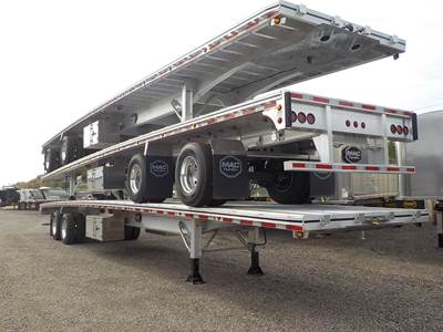 MAC SLIDING REAR AXLE Flatbed Trailer