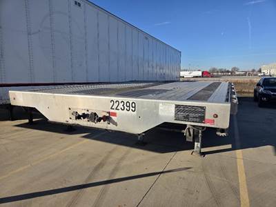 Benson 53x102 Aluminum Drop Deck Trailer - Air Ride, Sliding Spread Axle