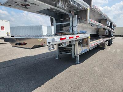 Wabash 53x102 Aluminum Drop Deck Trailer - Air Ride, Sliding Spread Axle