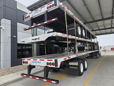 Wabash 48x102 Combination Flatbed Trailer - Air Ride, Sliding Axle