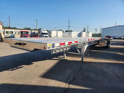 Wabash 53x102 Aluminum Flatbed Trailer - Air Ride, Sliding Spread Axle