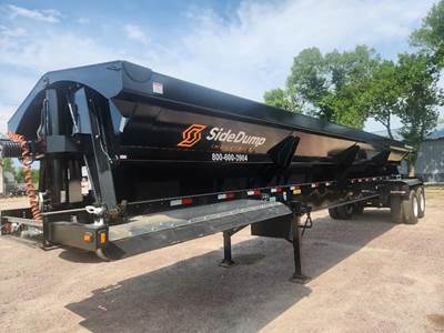 Side Dump Industries 39ft Tandem Axle Steel Side Dump Trailer - Air Ride