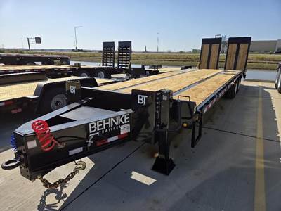 Behnke 25ft Single Axle Steel Tag Trailer - Fixed Axle