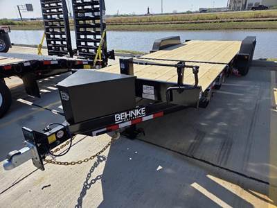 Behnke 22ft Tandem Axle Steel Tilt Trailer - Spring, Fixed Axle