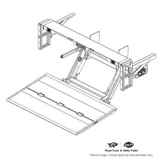 2026 Dhollandia RPH Dual Cylinder Fold-Away Liftgate, 2500/3300 lb, 85" x 50" Aluminum Platform