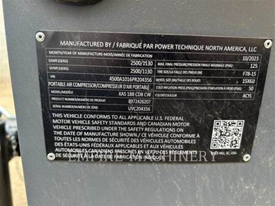 Atlas Copco XAS188CD Air Compressor