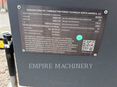 Atlas Copco XAS188CD Air Compressor