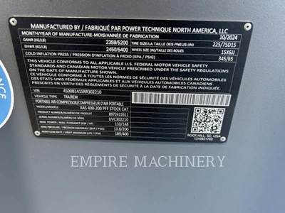 Atlas Copco XAS400CD Air Compressor