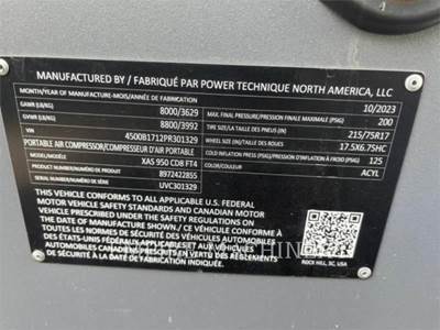 Atlas Copco XAS950CD Air Compressor