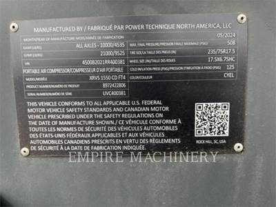 Atlas Copco XRVS1550CD Air Compressor