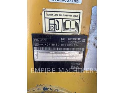 Caterpillar 450F Backhoe