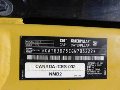 Caterpillar 307.5-07 L Excavator