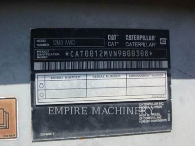 Caterpillar 12M3 AWD Motor Grader