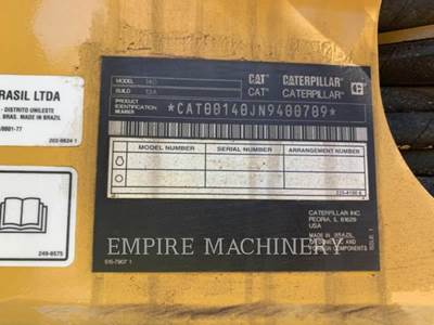 Caterpillar 140-13 TE Motor Grader