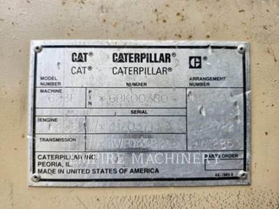 Caterpillar 623F Pull Scraper