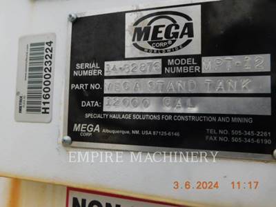 MEGA CORP 12K TOWER Water Tank