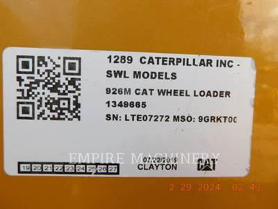 Caterpillar 926M Wheel Loader