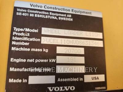 Volvo L110H Large Wheel Loader