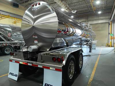 2026 Polar 6500 Gallon 3A Sanitary Stainless Steel Food Grade Tanker Trailer
