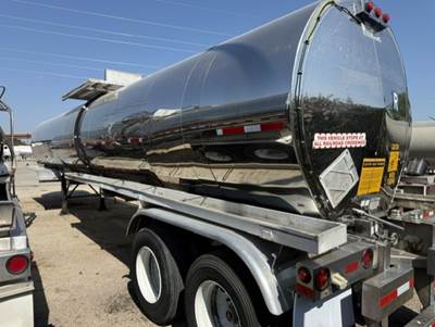 1995 Brenner 7000 Gal Rear Discharge Insulated SS Non Code Tank Trailer